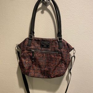 Harley Davidson orange black purse
